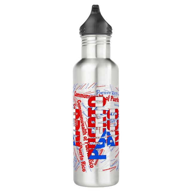 Puerto Rico Flag Patriotic 710 Ml Water Bottle (Right)