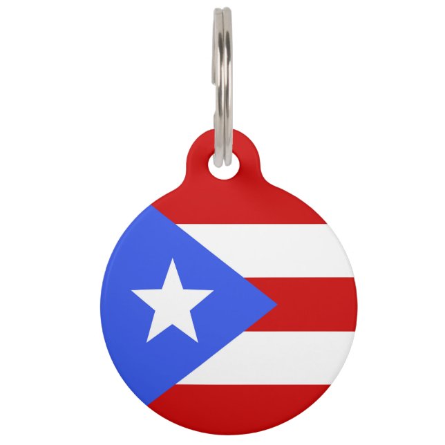 Puerto Rico flag Pet Tag (Front)