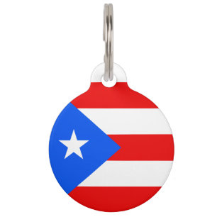 Puerto Rico Flag Pet Tag