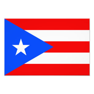 Puerto Rico Flag Photo Print
