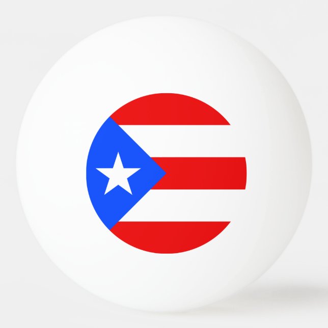 Puerto Rico Flag Ping Pong Ball (Front)