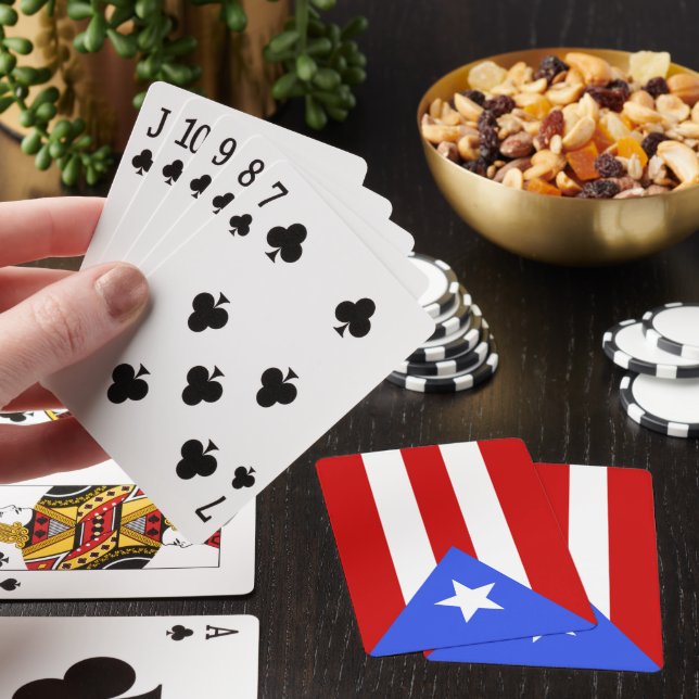 Puerto Rico flag Playing Cards (In Situ)