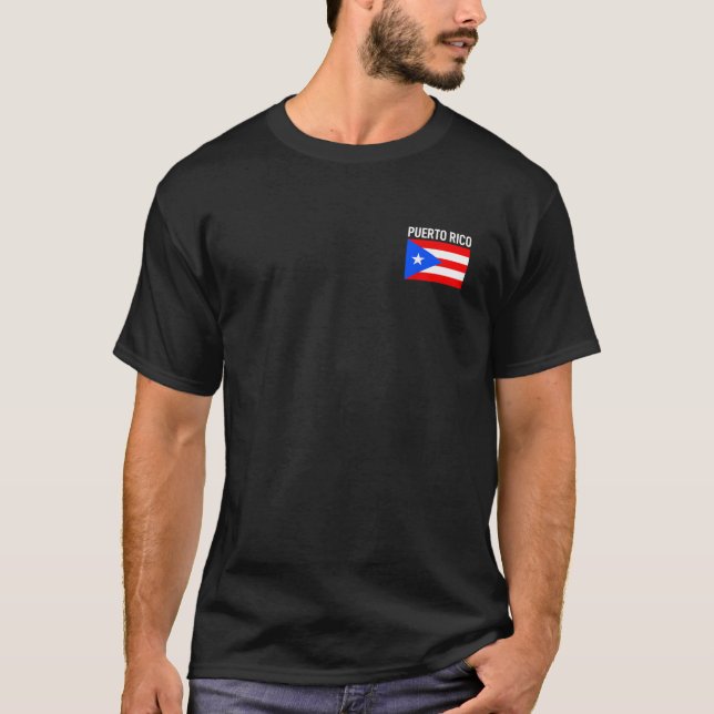 Puerto Rico Flag Pocket Puerto Rican Family Roots  T-Shirt (Front)