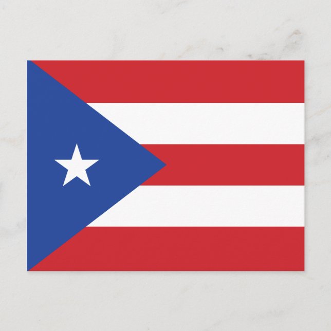 Puerto Rico Flag Postcard (Front)