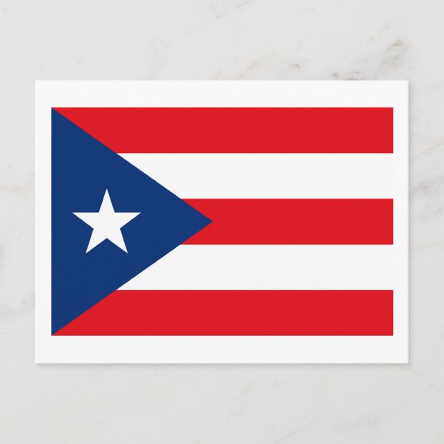 Puerto Rico Flag Postcard (Front)