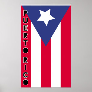 Puerto Rico Flag Poster