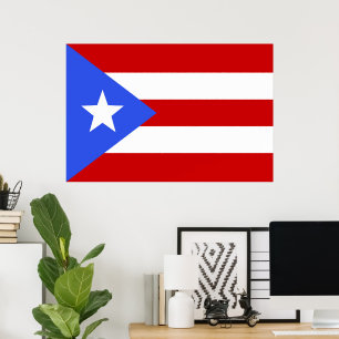 Puerto Rico flag Poster