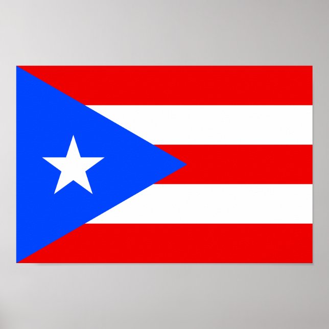 Puerto Rico Flag Poster (Front)