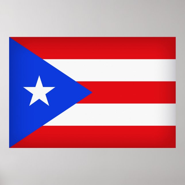 Puerto Rico Flag Poster (Front)