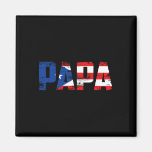 Puerto Rico Flag Pride Fathers Day Puerto Rican Me Magnet