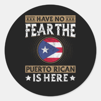 Puerto Rico Flag Proud Puerto Ricans Classic Round Sticker
