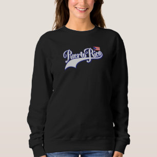 Puerto Rico Flag Puerto Rican Pride Athletic Style Sweatshirt