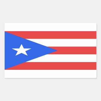 Puerto Rico Flag Rectangular Sticker