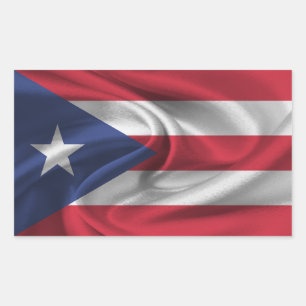 Puerto Rico Flag Rectangular Sticker