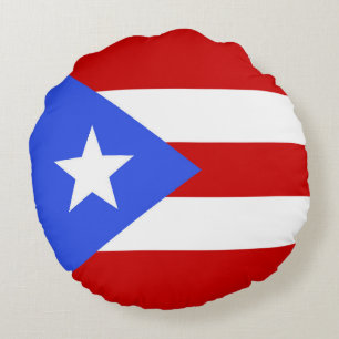 Puerto Rico flag Round Cushion