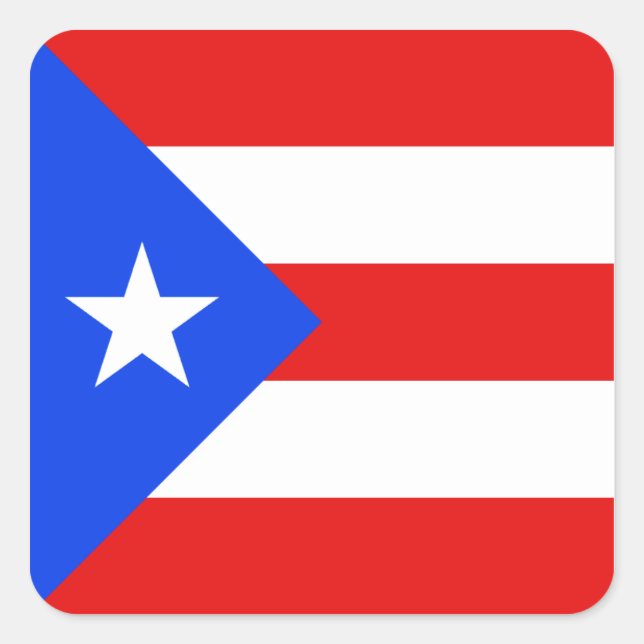 Puerto Rico Flag Sticker (Front)