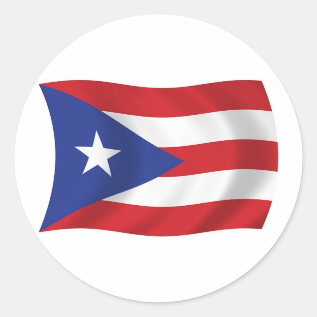 Puerto Rico Flag Sticker (Front)