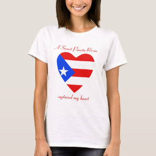 Puerto Rico Flag Sweetheart T-Shirt