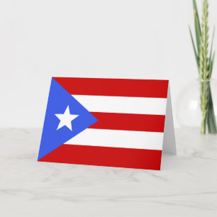 Puerto Rico flag Thank You Card