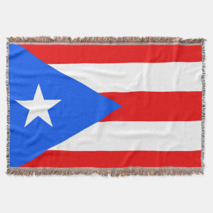 Puerto Rico Flag Throw Blanket