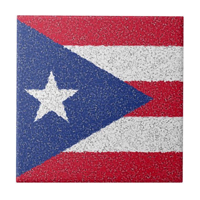 PUERTO RICO FLAG TILE (Front)