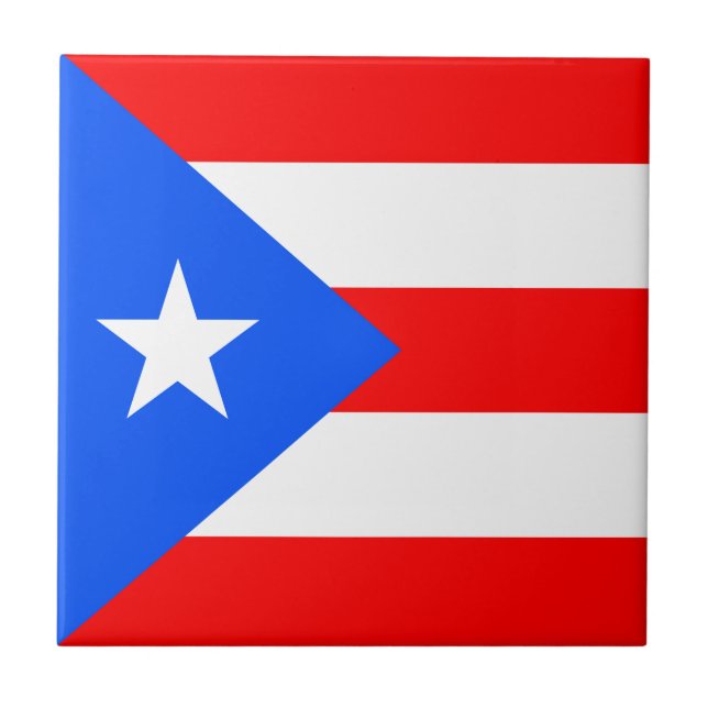 Puerto Rico Flag Tile (Front)