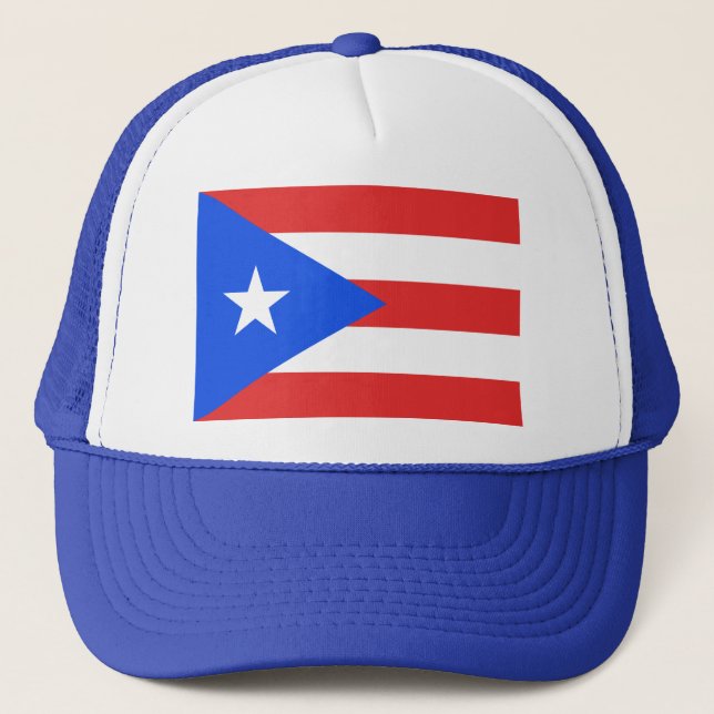Puerto Rico Flag Trucker Hat (Front)