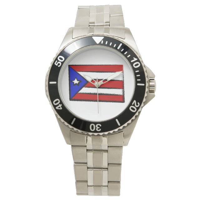Puerto Rico Flag Watch (Front)
