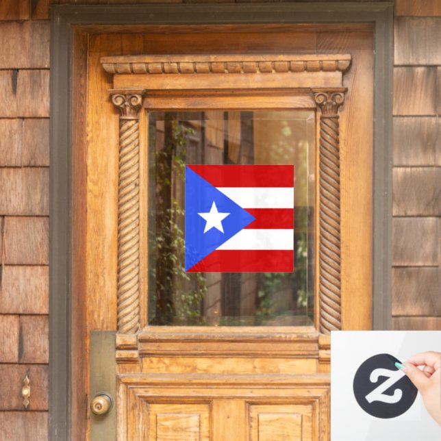 Puerto Rico flag Window Cling (Home Door)