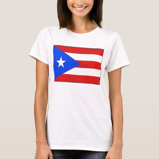 Puerto Rico Flag x Map T-Shirt (Front)