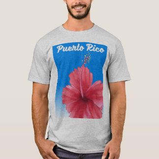 Puerto Rico Flor de maga travel poster T-Shirt