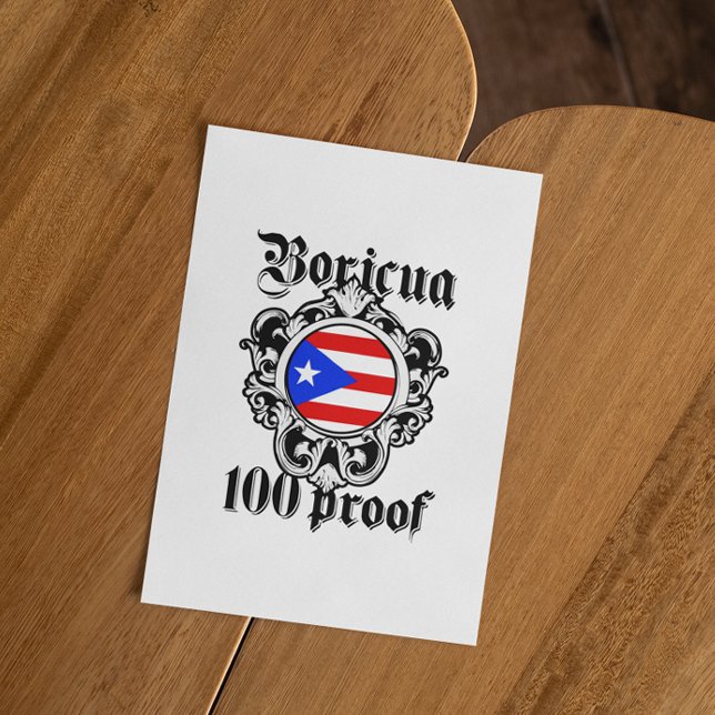 Puerto Rico Folded Postcard (boricua puerto rico vintage postcard)