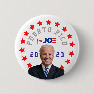 PUERTO RICO for Joe Biden President Election 2020 6 Cm Round Badge