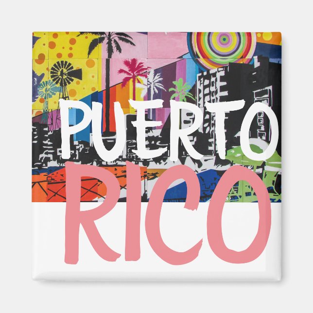 Puerto Rico Fridge Magnet (Front)