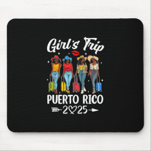 Puerto Rico Girls Trip 2025 Birthday Squad Women V Mouse Mat