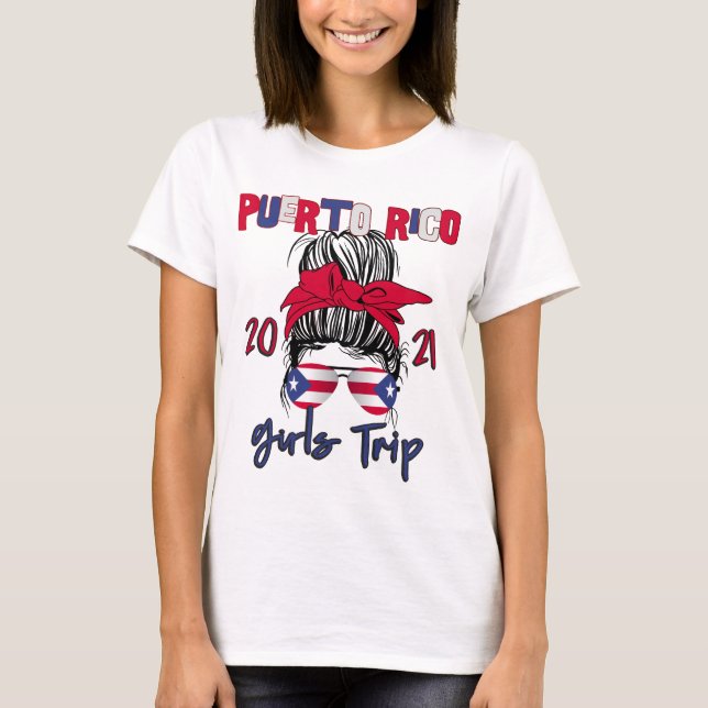 Puerto Rico Girls Trip Bachelorette Birthday  T-Shirt (Front)