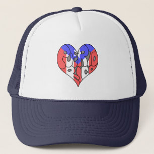 Puerto Rico Graffiti Heart Trucker Hat