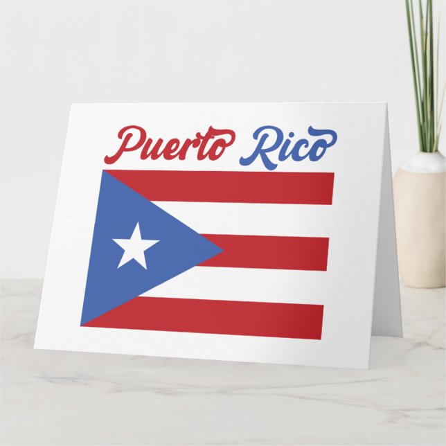 Puerto Rico Greeting Card (Front)