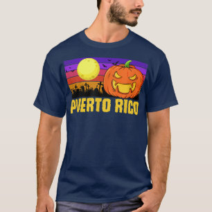 Puerto Rico Happy Halloween Party Local City Pride T-Shirt