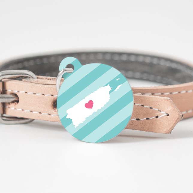 Puerto Rico Heart Pet Tag (Creator Uploaded)
