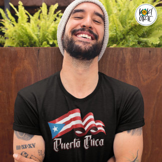 Puerto Rico Heritage Flag T-Shirt