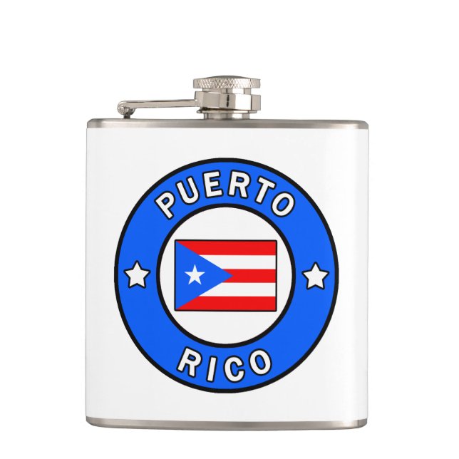 Puerto Rico Hip Flask (Front)
