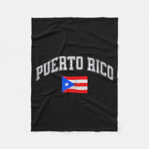 Puerto Rico Hispanic Heritage Puerto Rican Flag Bo Fleece Blanket