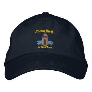Puerto Rico Is The Place Embroidered Hat