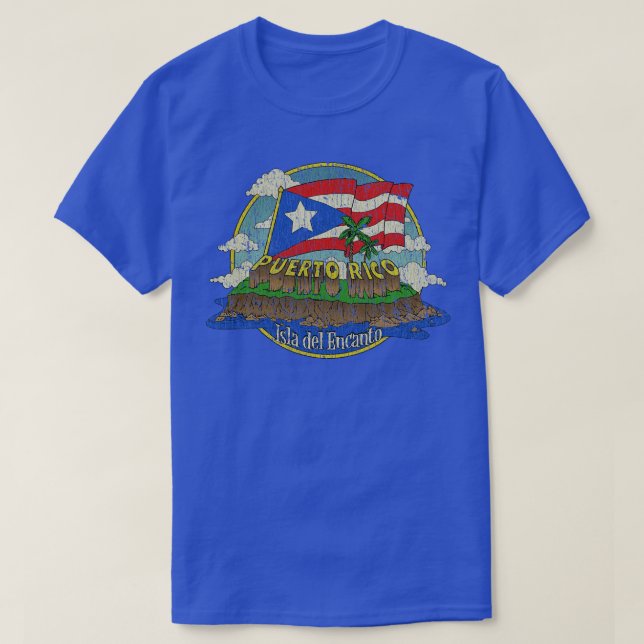 Puerto Rico Isla del Encanto 1898 T-Shirt (Design Front)