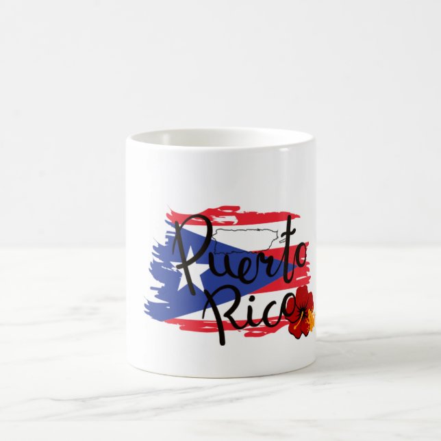 Puerto Rico Isla del Encanto Coffee Mug (Center)