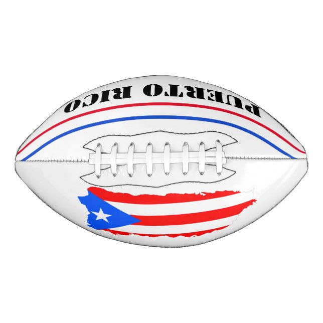 Puerto Rico Island Flag Patriotic Kid's Football American Football (Front)