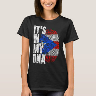 Puerto Rico It's In My DNA  For Men Flag Puerto Ri T-Shirt