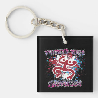 Puerto Rico Koki Taíno Street Art Graffiti Key Ring