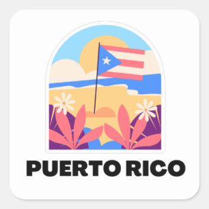 Puerto Rico Landscape Sticker